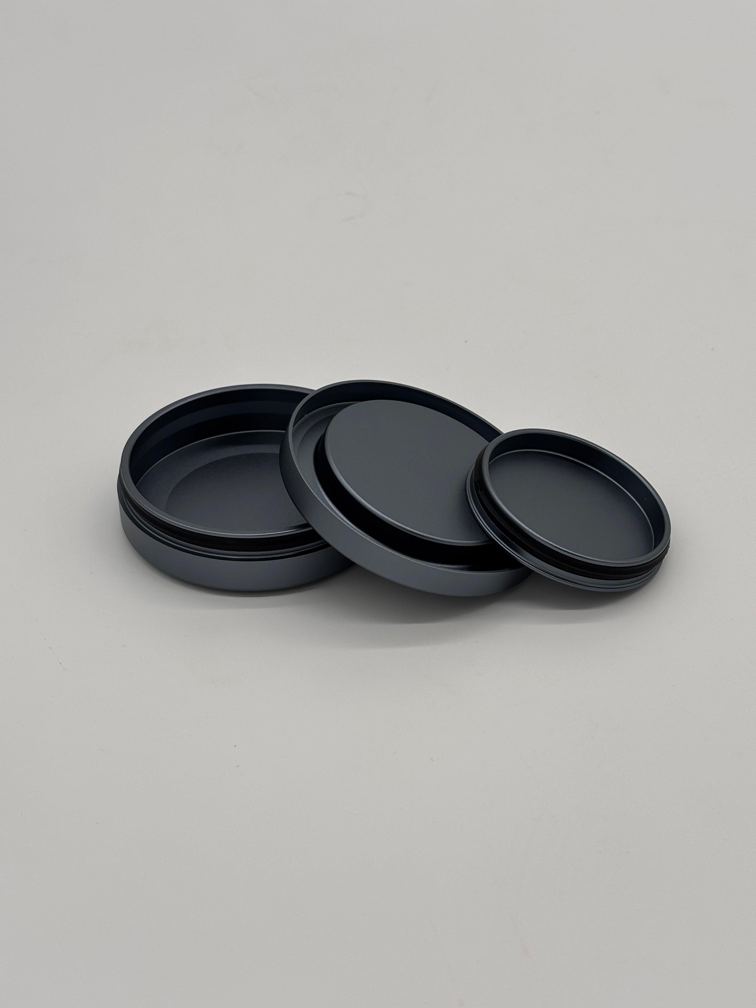Standard Gunmetal Gray Nicotine Pouch Tin