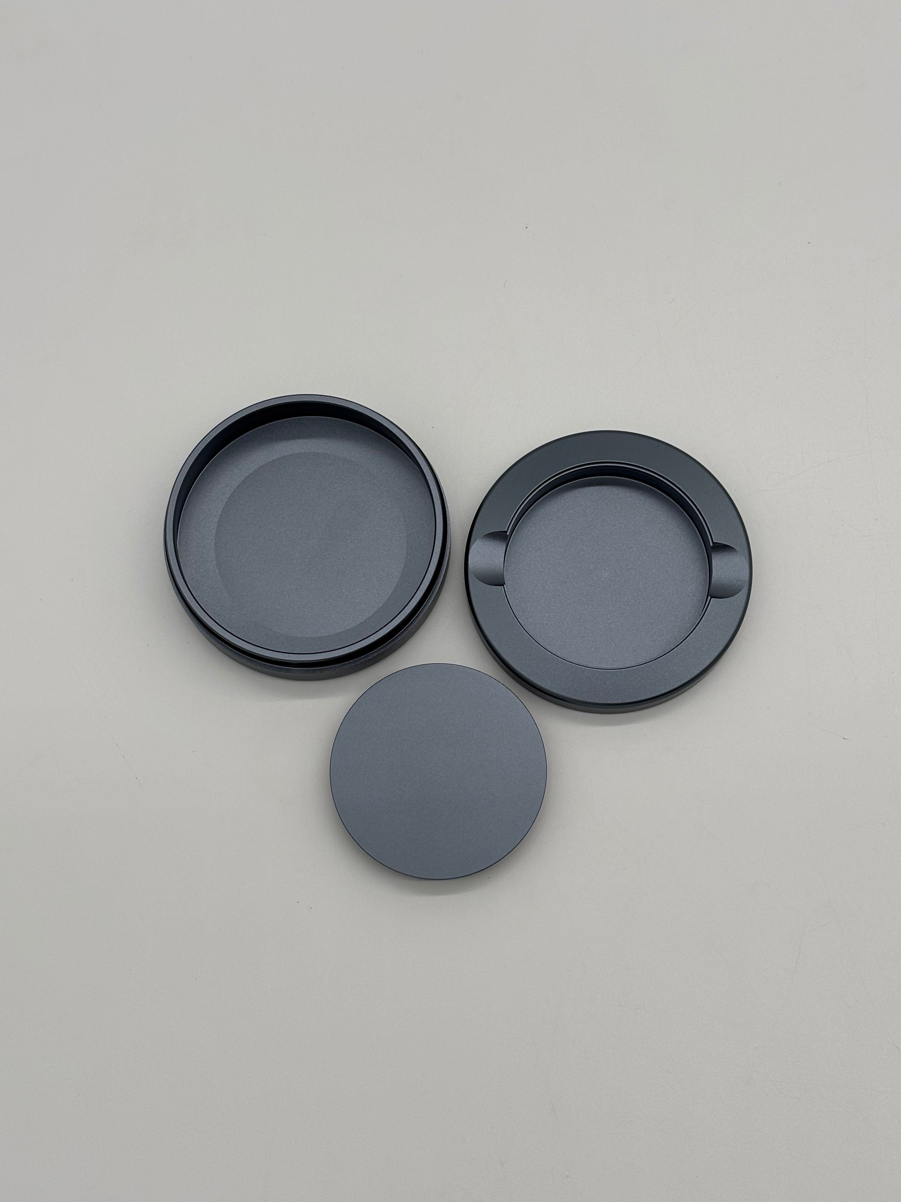 Standard Nicotine Pouch Tin Gunmetal Gray